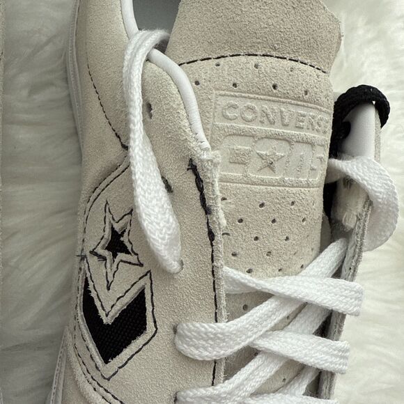 Converse Louie Lopez Pro Ox CONS Men's Sz 8.5 Wmns 10 Egret White Black A06236C - Picture 6 of 10